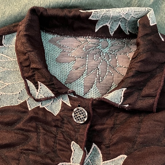 Handmade Vintage reversible cropped floral jacket - Picture 4 of 9